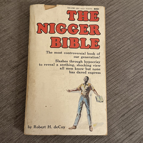 THE NIGGER BIBLE - ROBERT DeCOY Holloway House 1967 1st Printing