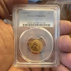1940-S Lincoln Wheat Cent Small Cent PCGS MS64 RD Bronze Business Strike