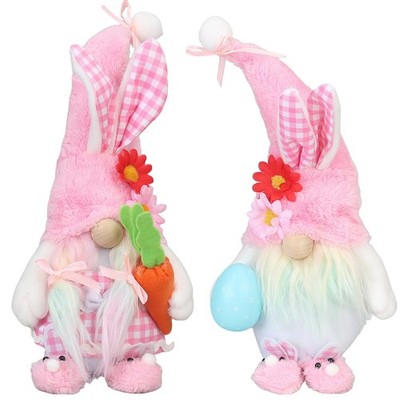 Gavoyeat Easter Decorations Bunny Spring Decor Decoration Gifts 13 inch, Pink 