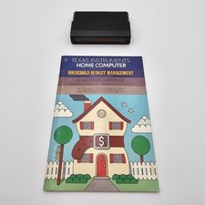 TI 99/4A Command Module: Household Budget Management - Cart  Manual
