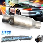 UNIVERSAL 2" INCH SPORTS CAT CATALYTIC CONVERTER HIGH FLOW 400 CELL STAINLESS