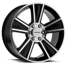 20 Vision V223 Gloss Black Machined Face 20x11 Wheel 5x120 40mm Rim