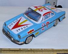 RENAULT FLORIDE 27 SPEED KING 2DR CAR TIN FRICTION TOY ATC JAPAN IN BLUE