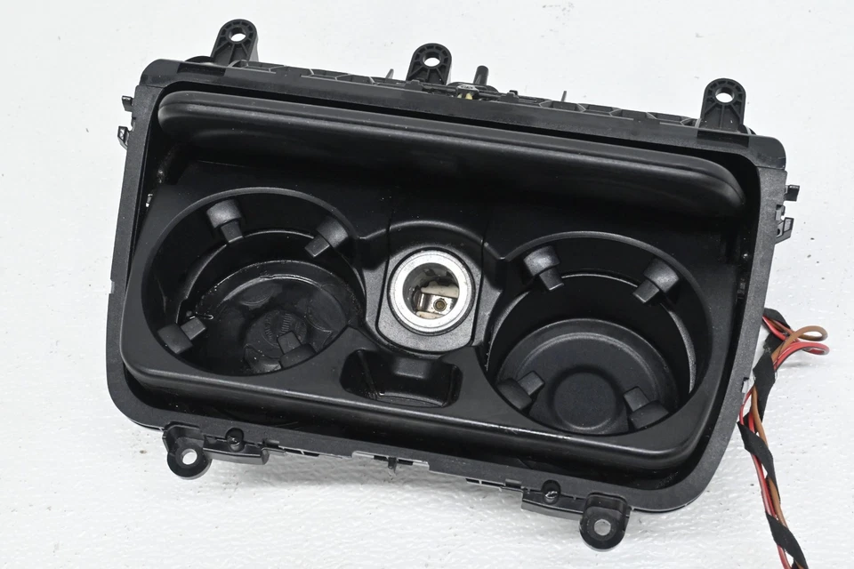 Conjunto portavasos consola central OEM BMW F10 535i 528i M5 2011-2013 Foto 4 de 4