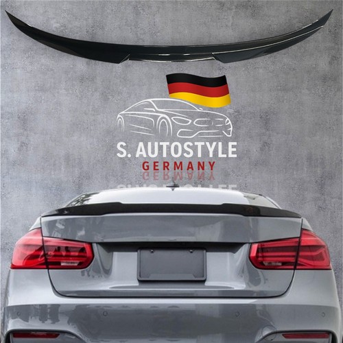 BMW 3er F30 F80 M4-StyleHeckspoiler Lippe Schwarz Glanz Hecklippe Spoiler ABS - Bild 1 von 8