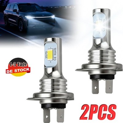 2x H7 Lampe Auto 80W 6000K weiß | Halogen KFZ Autolampen | Motorrad Scheinwerfer