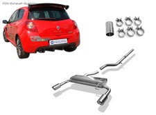  Duplex Racinganlage ab Kat Renault Clio 3 Sport Typ R je 76mm rund