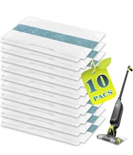 10 Pack Disposable Floor Pad Refills for Shark VACMOP VM252 VM250 VM200 VMP30