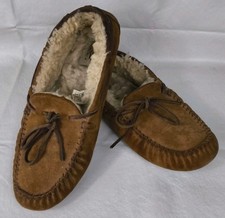 UGG Dakota Moccasin Slipper Chestnut Suede Sheepskin Size 9 Style 5612