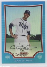 2009 Bowman Chrome Blue Refractor 31/150 Carlos Pena #60 0b0