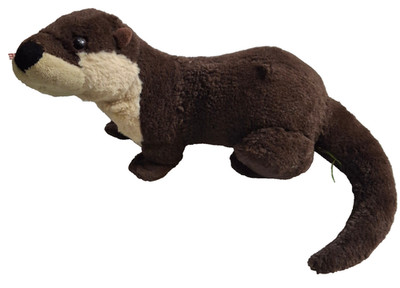Wild Republic 15'' Otter Plush Stuffed Animal Toy Brown Beige Soft Cuddly Gift