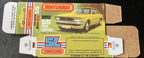 Boîte Repro Type L Pour Matchbox Superfast #33 Police Motor Cyclist (Période 1977-1982) - Neuf