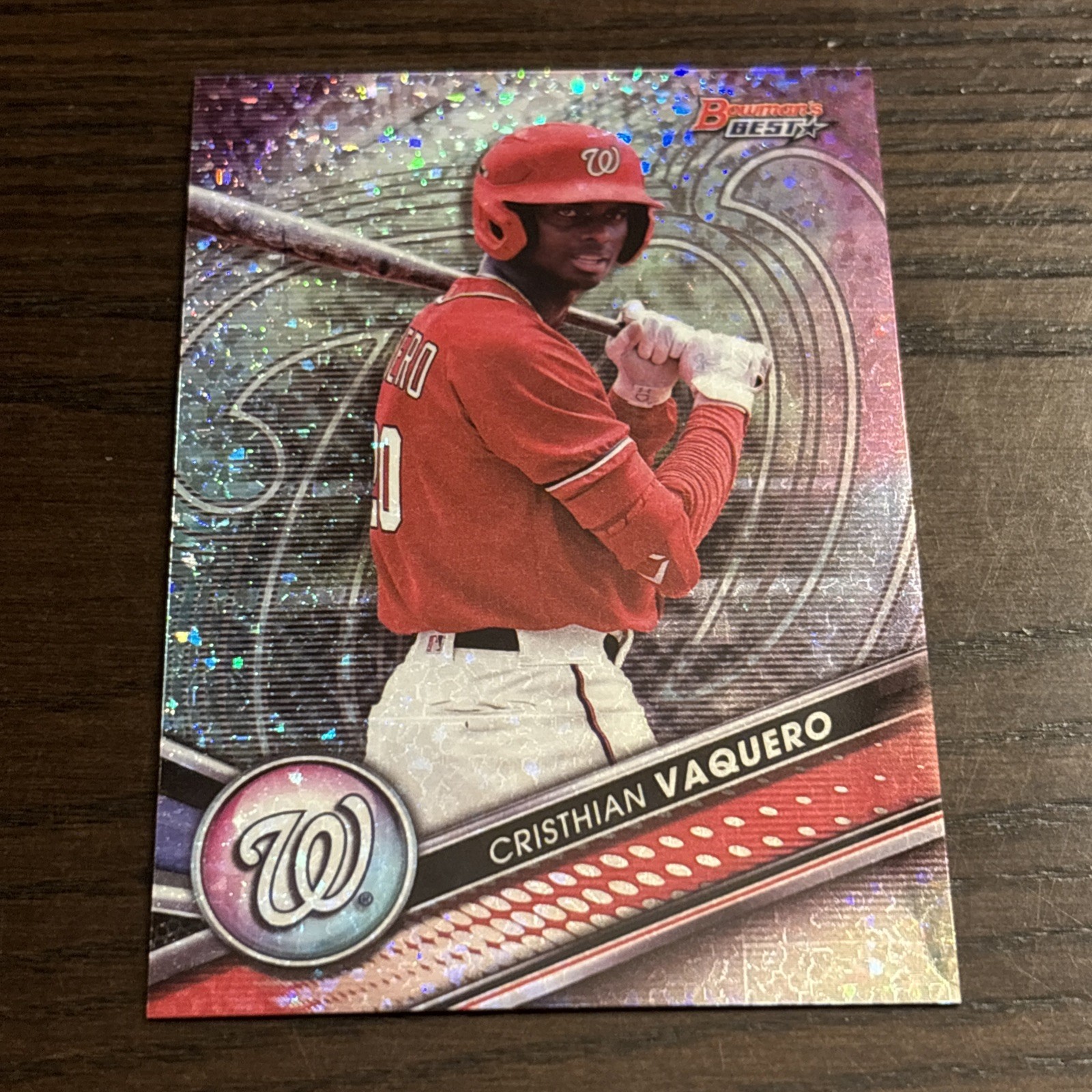 2022 Bowman's Best Cristhian Vaquero Prospects Mini-Diamond Refractor 19/299