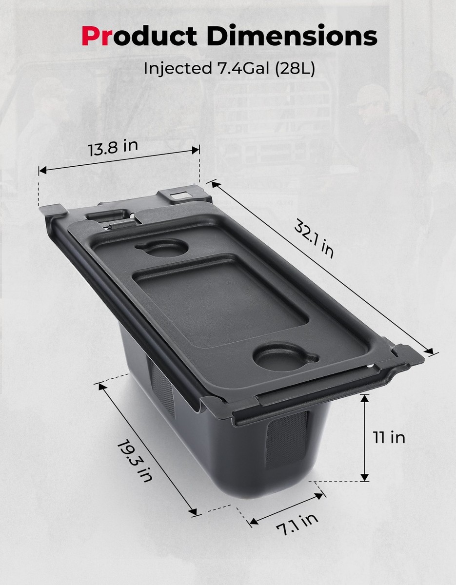 UTV Under Seat Storage Box Bin For Kawasaki Mule PRO-FX FXR FXT DX