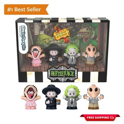 Beetlejuice Special Edition Set for Movie Fans, 4 Character Figures in a Disp...