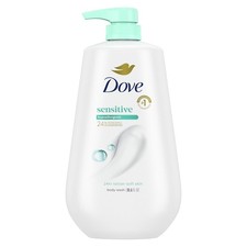 Dove Sensitive Skin Body Wash, 24hr LotionSoft Skin, 30.6 oz