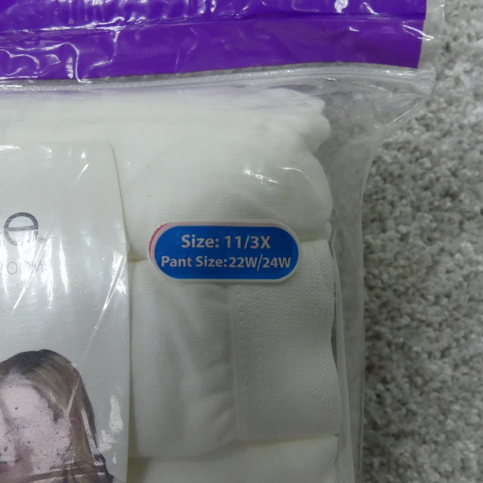 Roupa íntima feminina Fruit Of The Loom 11 3X cuecas brancas serve para mim algodão 6 pares - Imagem 2 de 4