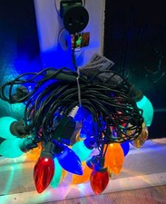 Holiday Time 25 LED C9 Multicolor Christmas Lights Indoor Outdoor Green Wire