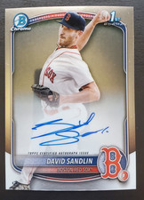 David Sandlin Bowman Chrome 2025 Red Auto