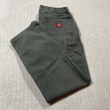 Dickies Duck Carpenter Jeans Mexico Men  s 36x32 Green Denim Cotton 607645329611