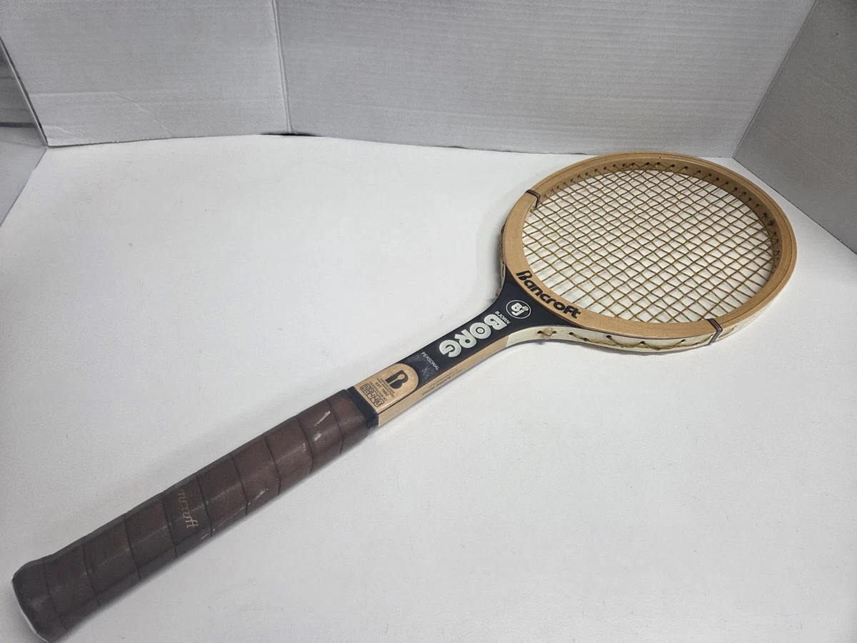 Ancienne Raquette De Tennis En Bois Bancroft Signature Bjorn Borg – Vintage Collection