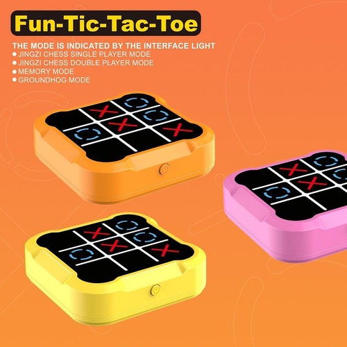 GIOCO TRIS ELETTRONICO INTERATTIVO LED MODERNO PORTATILE ADULTI E BAMBINI PUZZLE - Foto 5 di 10