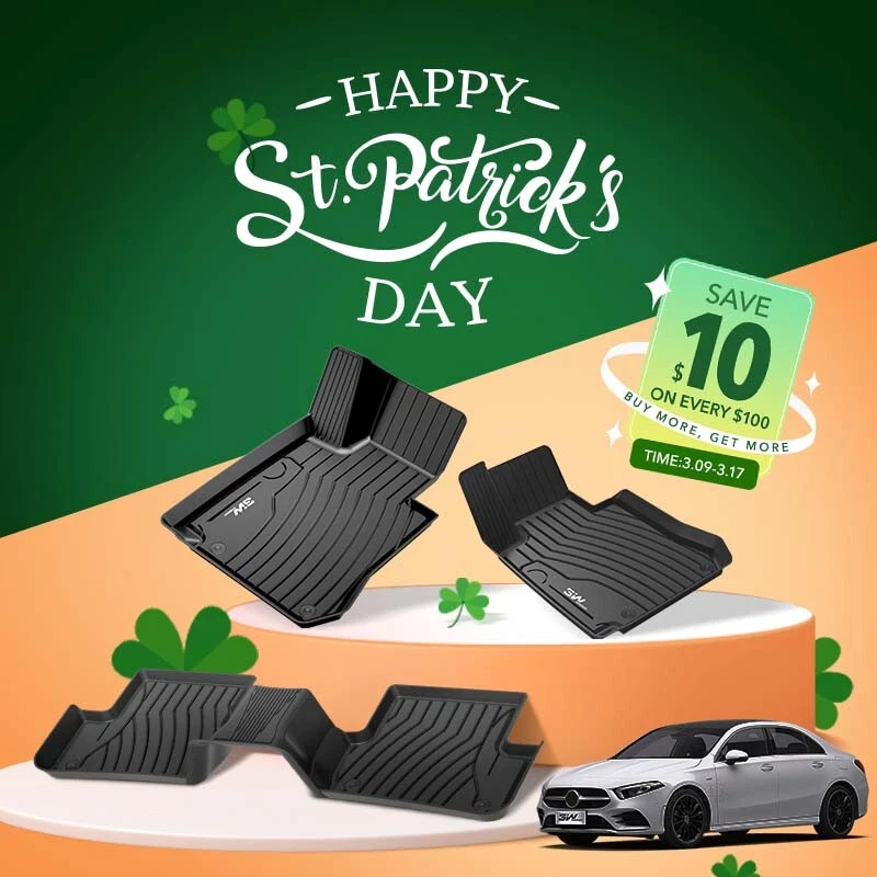 3W Floor Mats W/ Trunk mat TPE Fit For Land Rover Defender 110 2019-2023 4-Door - Imagem 2 de 4