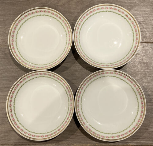 GDA CH Field Haviland Limoges France Side Bowl 5" (Set of 4) Roses
