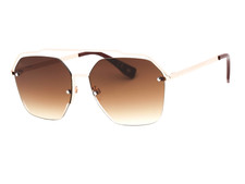 Prive Revaux One Women's Champagne Gold  Merlot / Brown Gradient Sunglasses