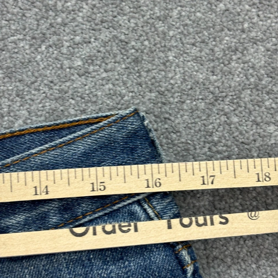 Short en denim Levis pour femme W32 bleu 505 jorts maman rouge onglet lavage ... - Photo 4/4