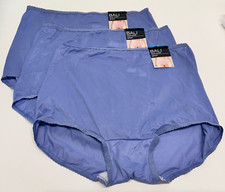 3 Bali Skimp Skamp Brief Panty L 7 Full Coverage Nylon Panties NWT 2633 LARGE