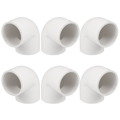  6 Pcs PVC-Ellbogen Spule Schlauch-Winkelverschraubungen Schläuche