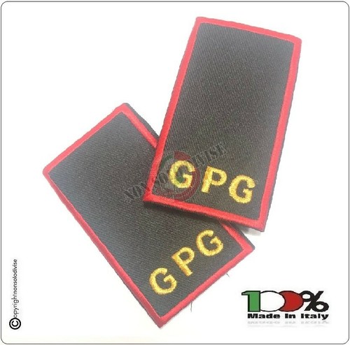 Gradi Tubolari Ricamati Guardie Giurate Polizia Privata Vigilanza GPG IPS New - Foto 5 di 6