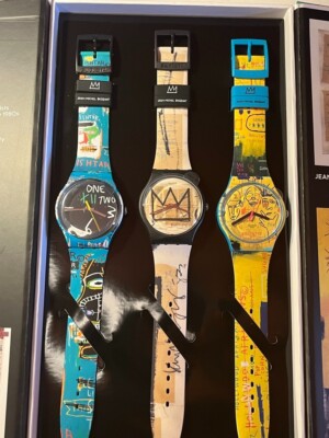 Special Swatch JEAN-MICHEL BASQUIAT TRIPTYCH Ref.SZS39 NEW