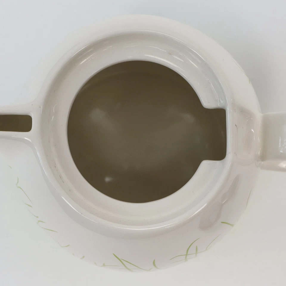 Tetera Tea Forté PUGG blanca/verde hierba con colador/tapa Foto 3 de 4