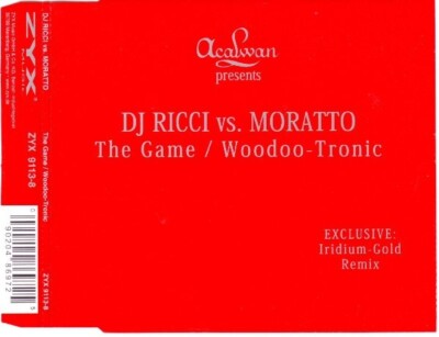 DJ Ricci vs Moratto ''The Game/Woodoo-Tronic'' 1999 Maxi CD Single