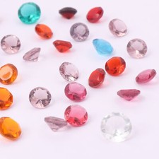 78.7 Ct./ 7 mm Round Cut Faceted Multi-color Mix Loose Gemstones 40 Pcs Lot