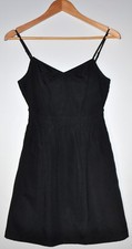 J.CREW Women's Size 0 Little Black Dress Sleeveless Back Zip Polyester Lined
