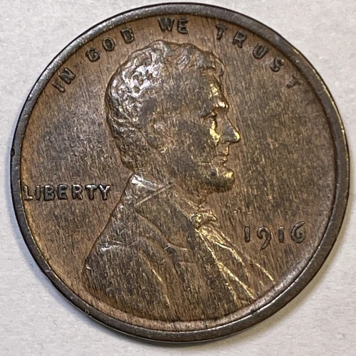 1916 Lincoln Wheat Cent Extremely Fine XF Coin #14121
