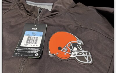 Nike On Field Cleveland Browns NFL Pullover New Sz M 80$
