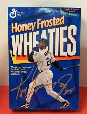 1996 Honey Frosted Wheaties Full Cereal Box Ken Griffey Jr Seattle