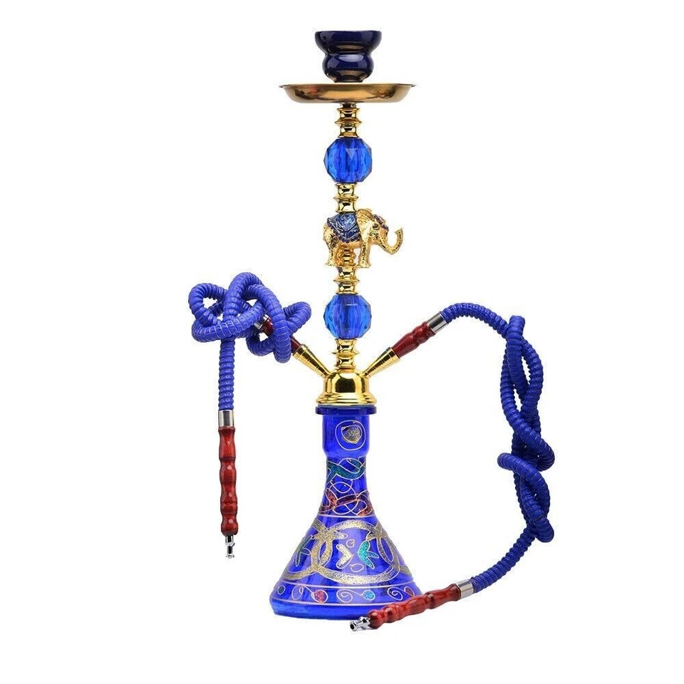 Handmade Traditional Collectible Gift Premium 2 Hose Shisha Hookah Complete Set - image 3 of 4