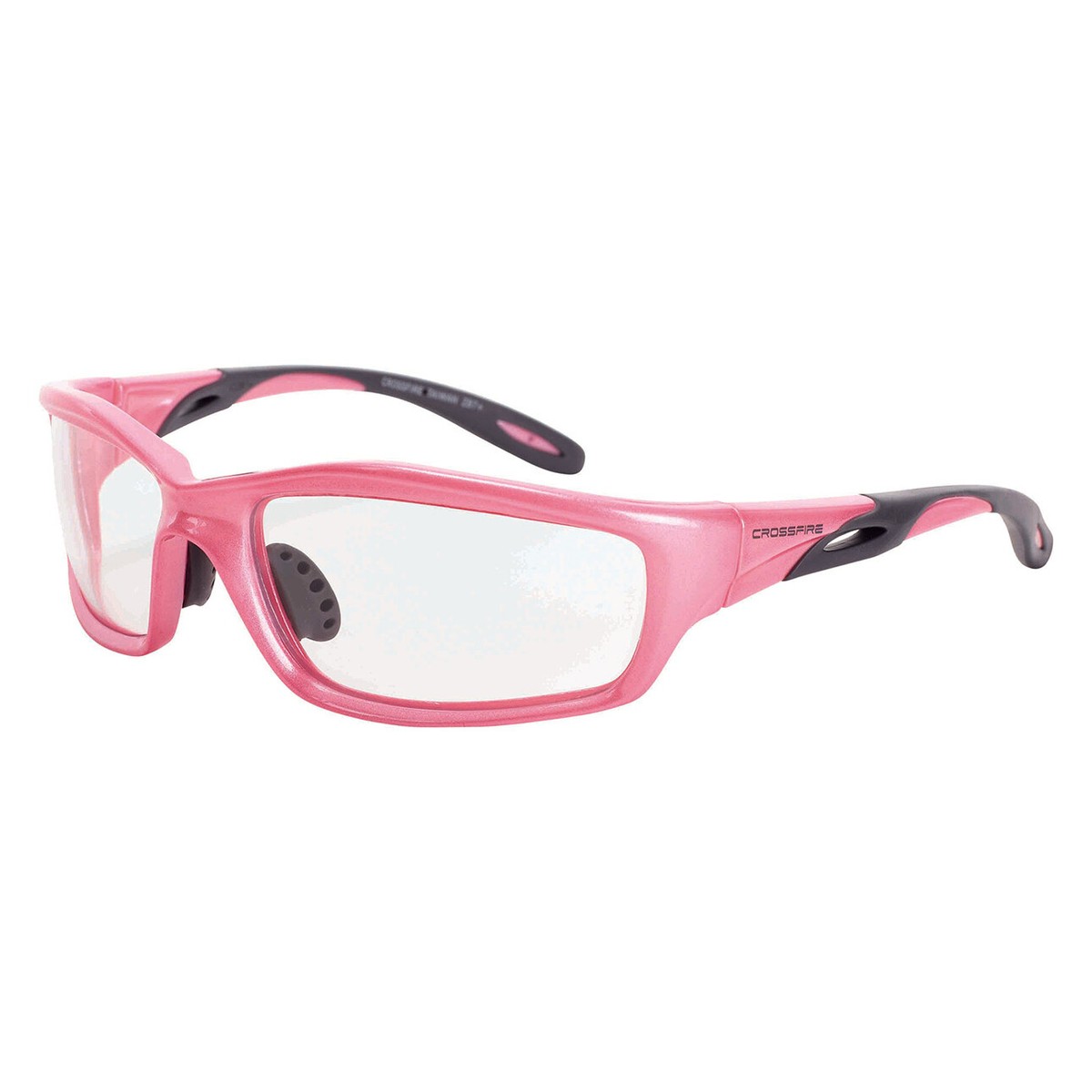 Crossfire Infinity Pearl Pink Clear Lens Safety Glasses Z87
