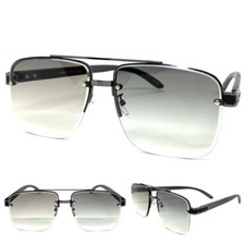 Mens CLASSY Elegant Sophisticated Retro SUN GLASSES Gunmetal  Faux Wooden Frame