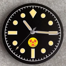 29mm Tandorio 50 FATHOMS Watch Dial Face Fit for NH35  ETA2824 PT5000 Movement