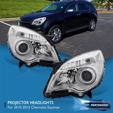 For 10-15 Chevy Equinox Clear Halogen Projector Head Lights Headlamps Leftright For 10-15 Chevy Equinox Clear Halogen Projector Head Lights Headlamps Leftright