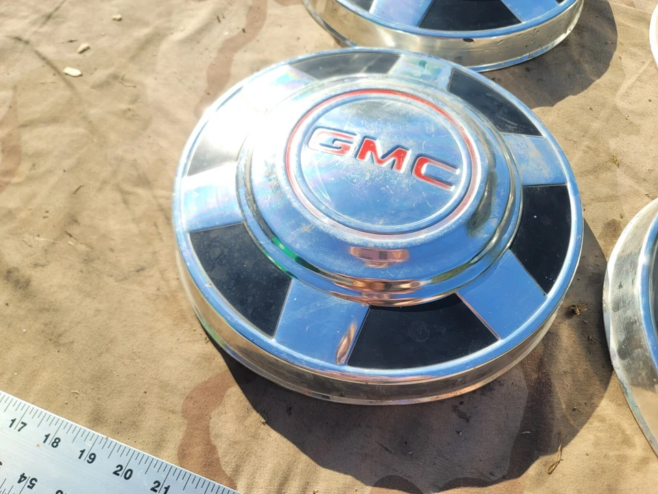 (4) Tapacubos para camioneta GMC 1973-1987 OEM 3/4 12" 2500 3500 73-87 Foto 3 de 4