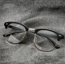 Classic Vintage Retro Fashionable Mens Womens Malcolm X Style Clear Lens Glasses