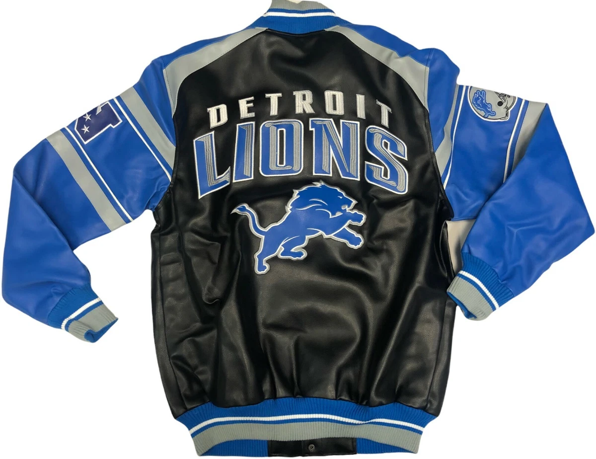 GIII Sports Detroit Lions NFL Faux Leather Jacket CHOOSE SIZE