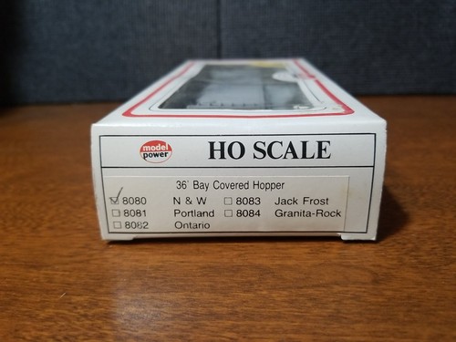 HO Scale "Norfolk & Western" NW 177504 2-bay Cement Hopper Freight Train Car - Picture 3 of 10